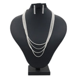 Women's Stone Mala - Silver, Women Jewellery Set, Chase Value, Chase Value