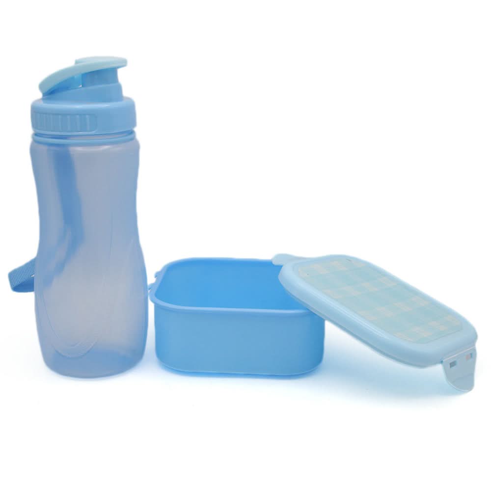 Water Bottle With Lunch Box - Blue, Tiffin Boxes & Bottles, Chase Value, Chase Value