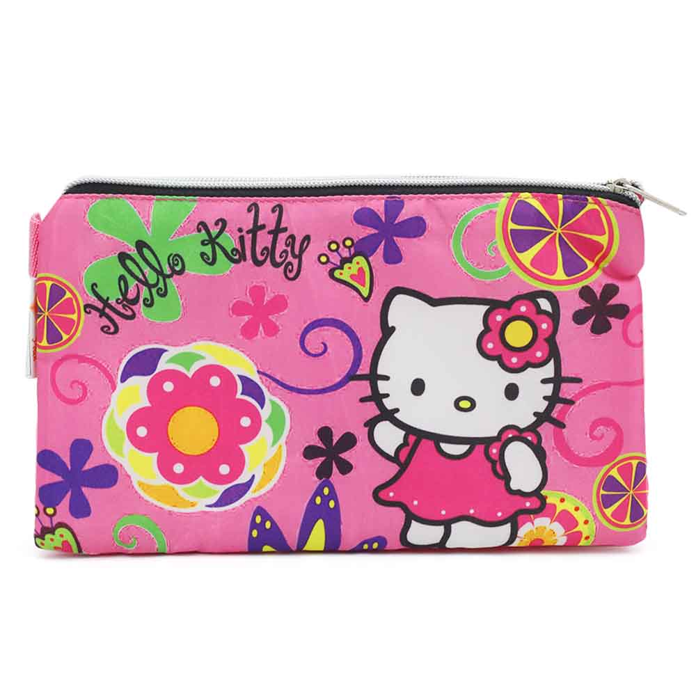 Pencil Pouch Two Zipper - Pink, Pencil Boxes & Stationery Sets, Chase Value, Chase Value
