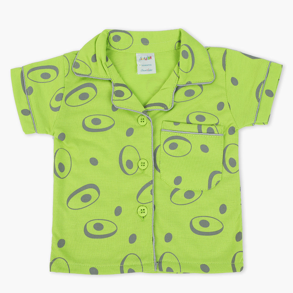 Newborn Girls Half Sleeves Suit - Green, Newborn Girls Sets & Suits, Chase Value, Chase Value