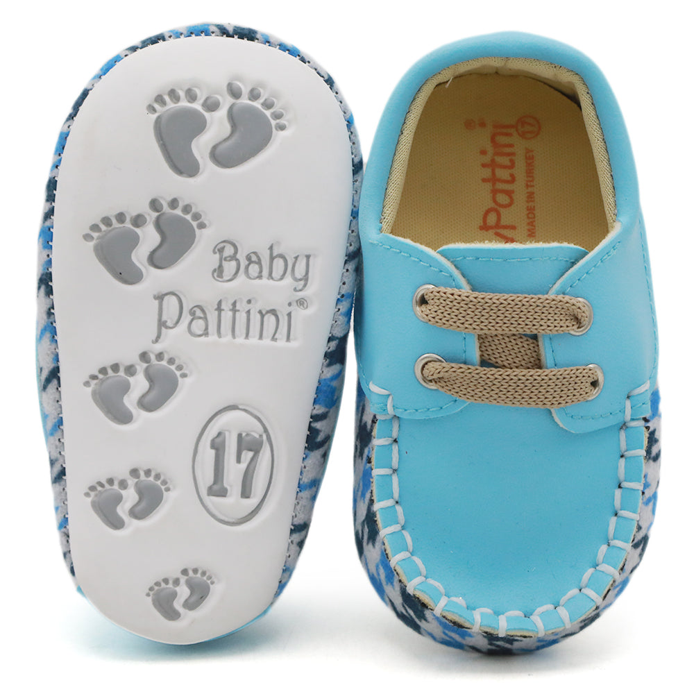 Newborn Boys Booties Shoes - Sky Blue, Newborn Caps, Shoes & Socks, Chase Value, Chase Value