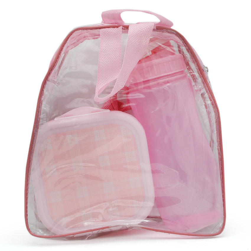 Water Bottle With Lunch Box - Pink, Tiffin Boxes & Bottles, Chase Value, Chase Value