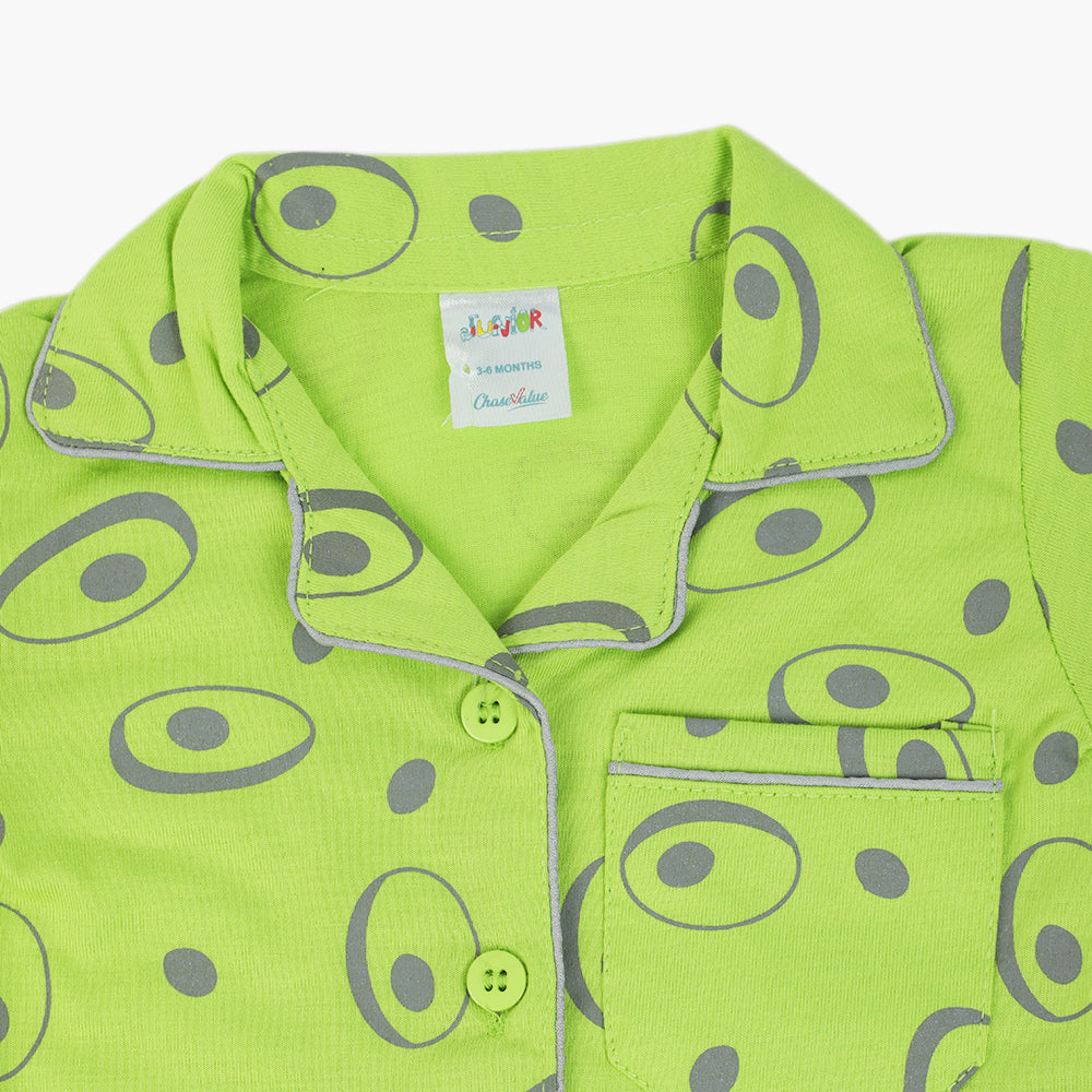 Newborn Girls Half Sleeves Suit - Green, Newborn Girls Sets & Suits, Chase Value, Chase Value