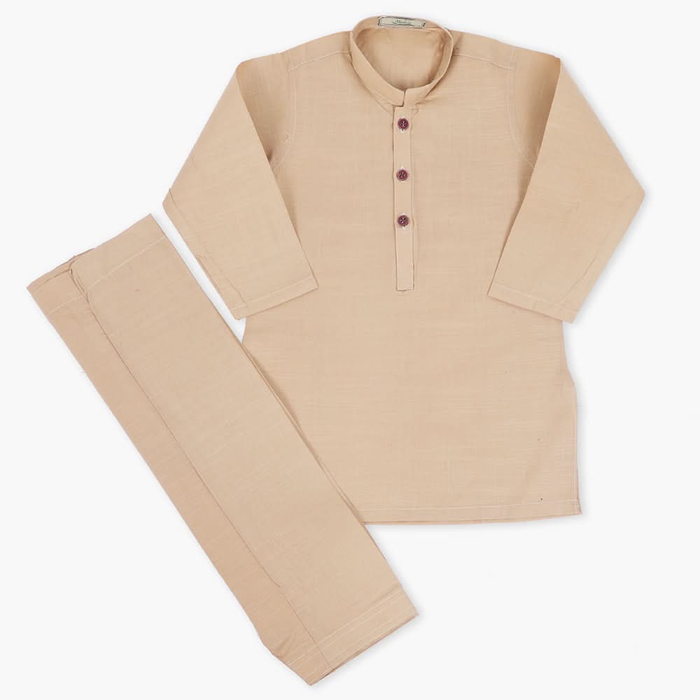 Boys Mashriq Shalwar Suit - Light Brown, Boys Shalwar Kameez, Chase Value, Chase Value