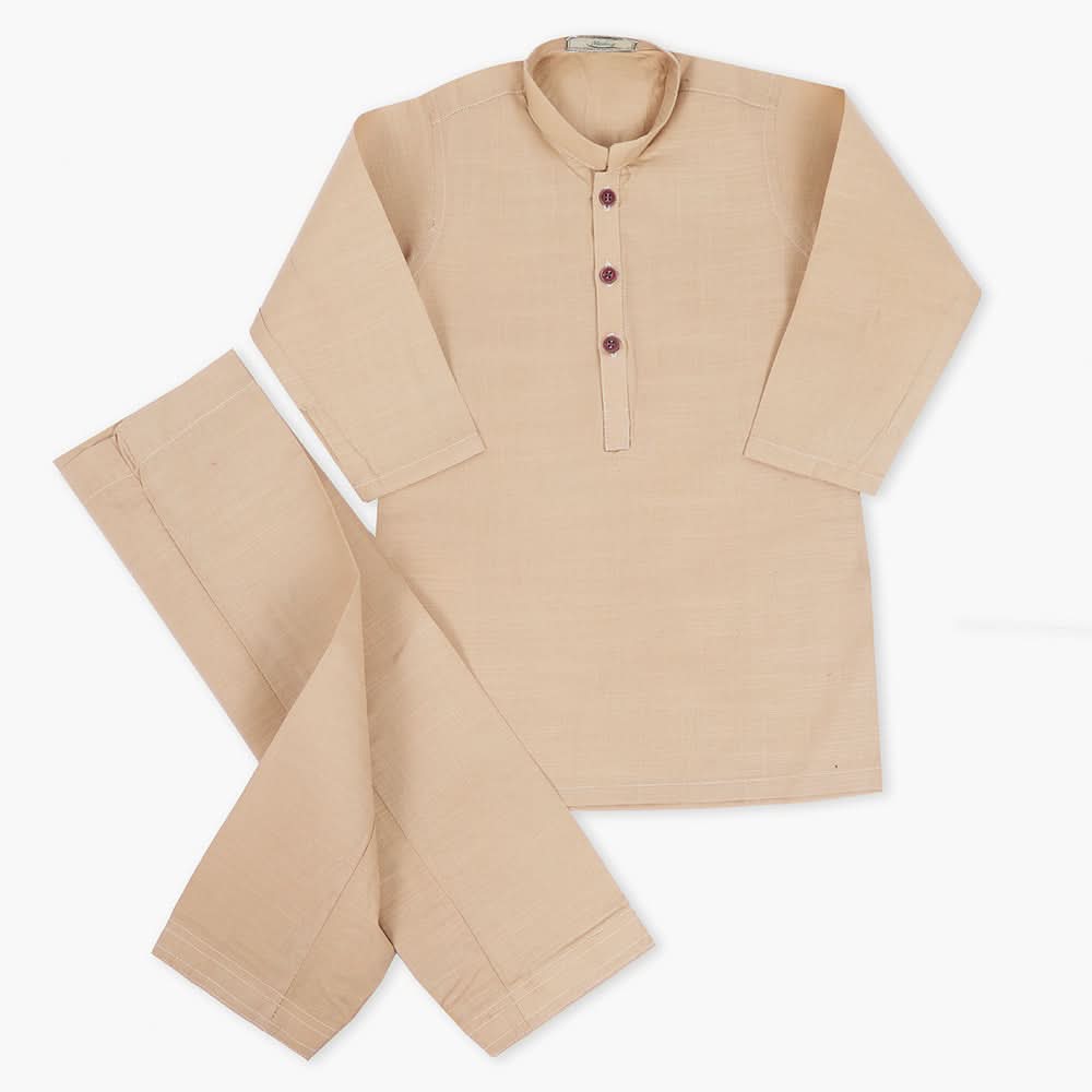 Boys Mashriq Shalwar Suit - Light Brown, Boys Shalwar Kameez, Chase Value, Chase Value