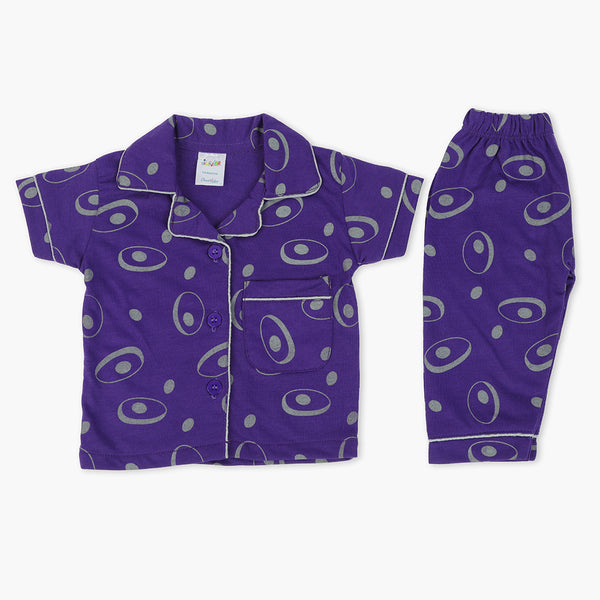 Newborn Girls Half Sleeves Suit - Dark Purple, Newborn Girls Sets & Suits, Chase Value, Chase Value