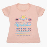 Girls Half Sleeves T-Shirt - Baby Pink, Girls T-Shirts, Chase Value, Chase Value
