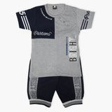 Boys Half Sleeves Suit - Navy Blue, Boys Sets & Suits, Chase Value, Chase Value