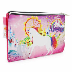 Pencil Pouch Two Zipper - Pink, Pencil Boxes & Stationery Sets, Chase Value, Chase Value