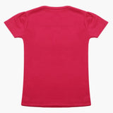 Girls Half Sleeves T-Shirt - Dark Pink, Girls T-Shirts, Chase Value, Chase Value