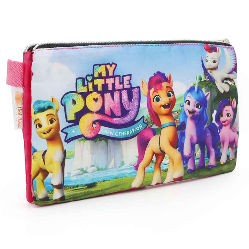 Pencil Pouch Two Zipper - Pink, Pencil Boxes & Stationery Sets, Chase Value, Chase Value