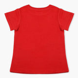 Girls Half Sleeves T-Shirt - Red, Girls T-Shirts, Chase Value, Chase Value