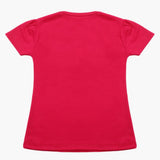 Girls Half Sleeves T-Shirt - Dark Pink, Girls T-Shirts, Chase Value, Chase Value