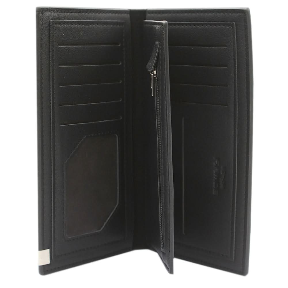 Men's Cheque Book Wallet - Black, Men, Wallets, Chase Value, Chase Value