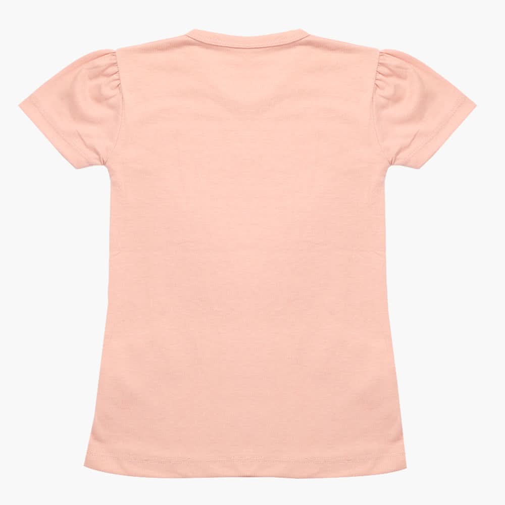 Girls Half Sleeves T-Shirt - T-Pink, Girls T-Shirts, Chase Value, Chase Value