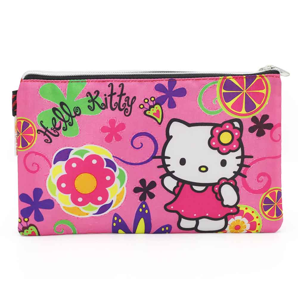 Pencil Pouch Two Zipper - Red, Pencil Boxes & Stationery Sets, Chase Value, Chase Value