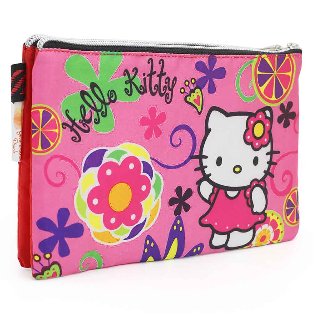 Pencil Pouch Two Zipper - Red, Pencil Boxes & Stationery Sets, Chase Value, Chase Value