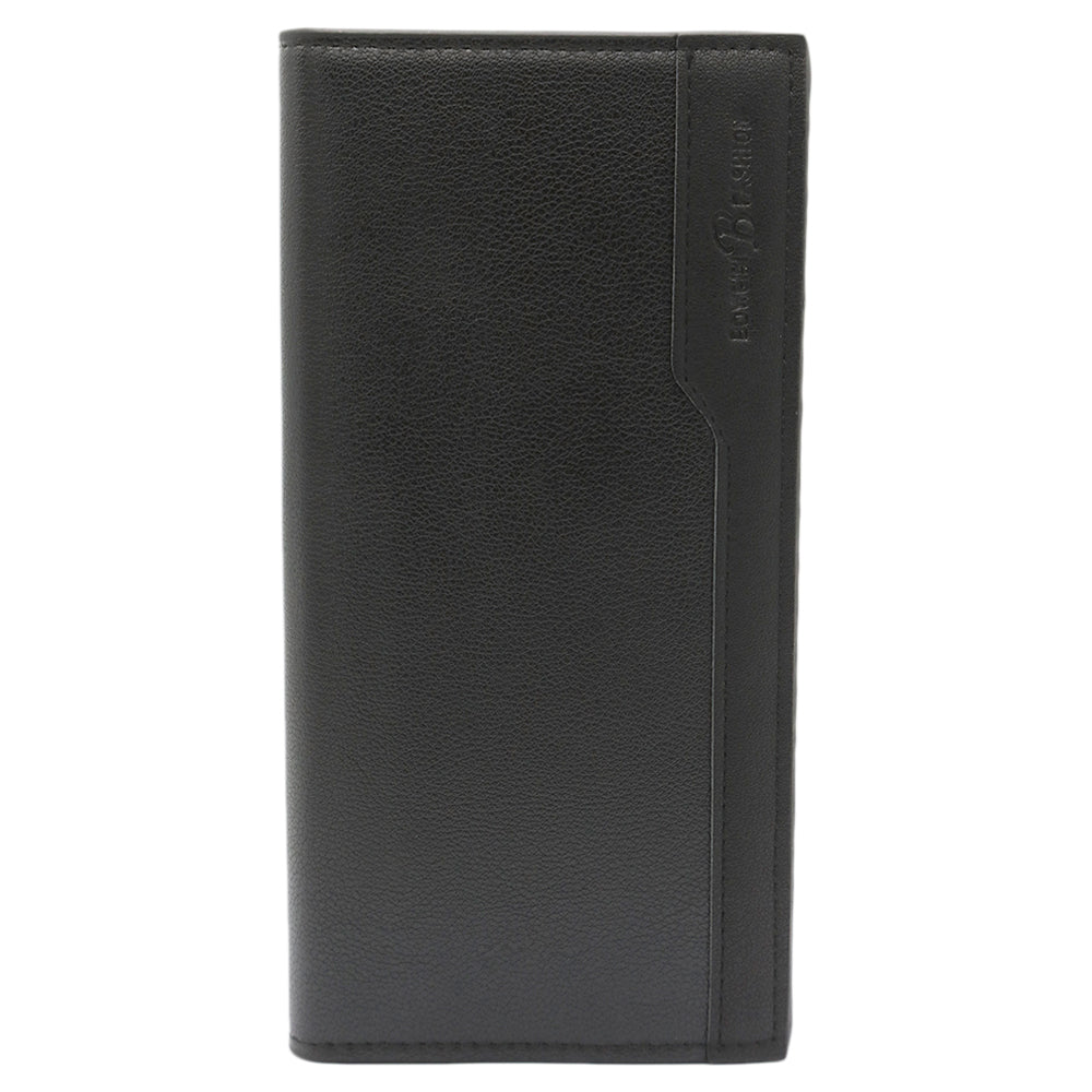 Men's Cheque Book Wallet - Black, Men, Wallets, Chase Value, Chase Value