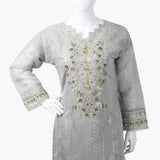 Women's Fancy 3Pcs Suit - Grey, Women Shalwar Suits, Chase Value, Chase Value
