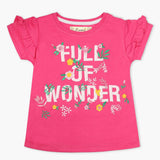 Girls Half Sleeves T-Shirt - Dark Pink, Girls T-Shirts, Chase Value, Chase Value