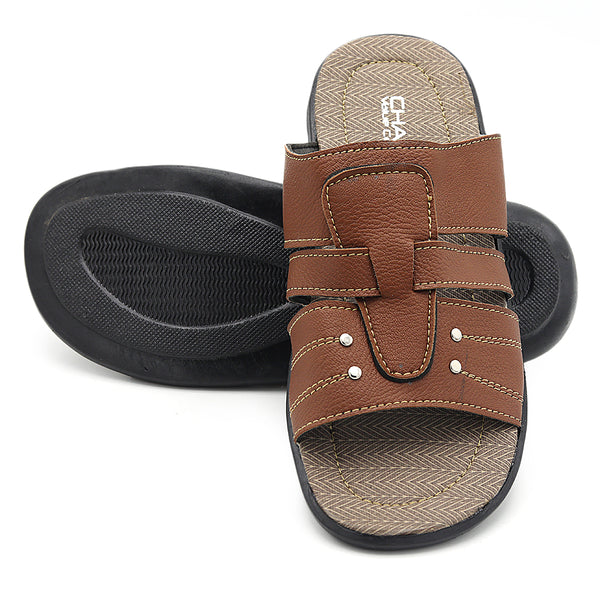 Men's Slippers (A-2) - Brown, Men, Slippers, Chase Value, Chase Value