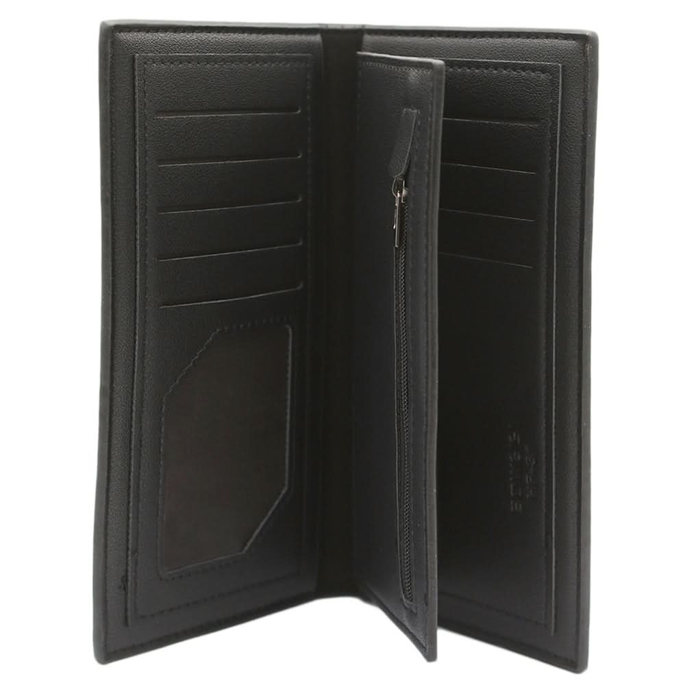 Men's Cheque Book Wallet - Black, Men, Wallets, Chase Value, Chase Value