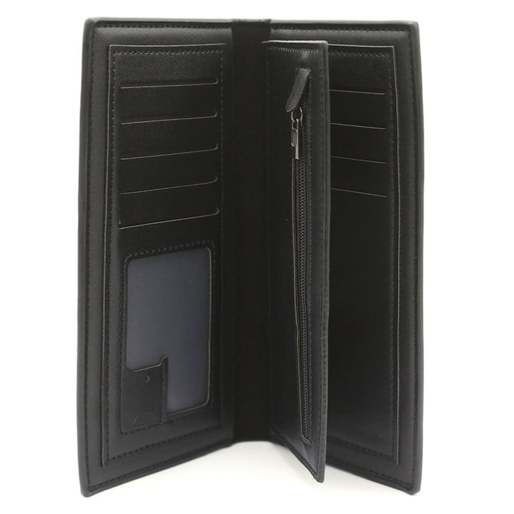 Men's Cheque Book Wallet - Black, Men, Wallets, Chase Value, Chase Value
