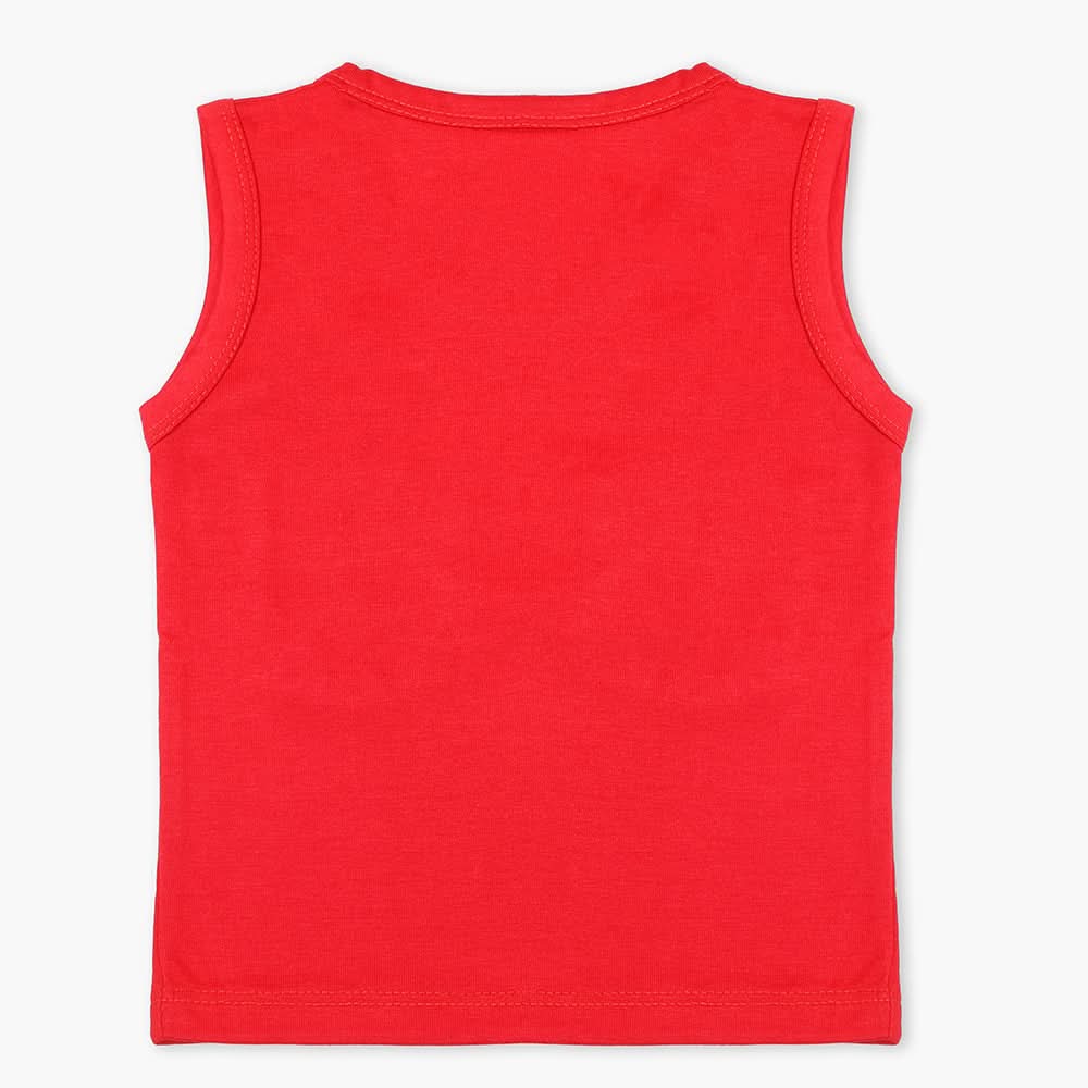 Girls Sando T-Shirt - Red, Girls T-Shirts, Chase Value, Chase Value