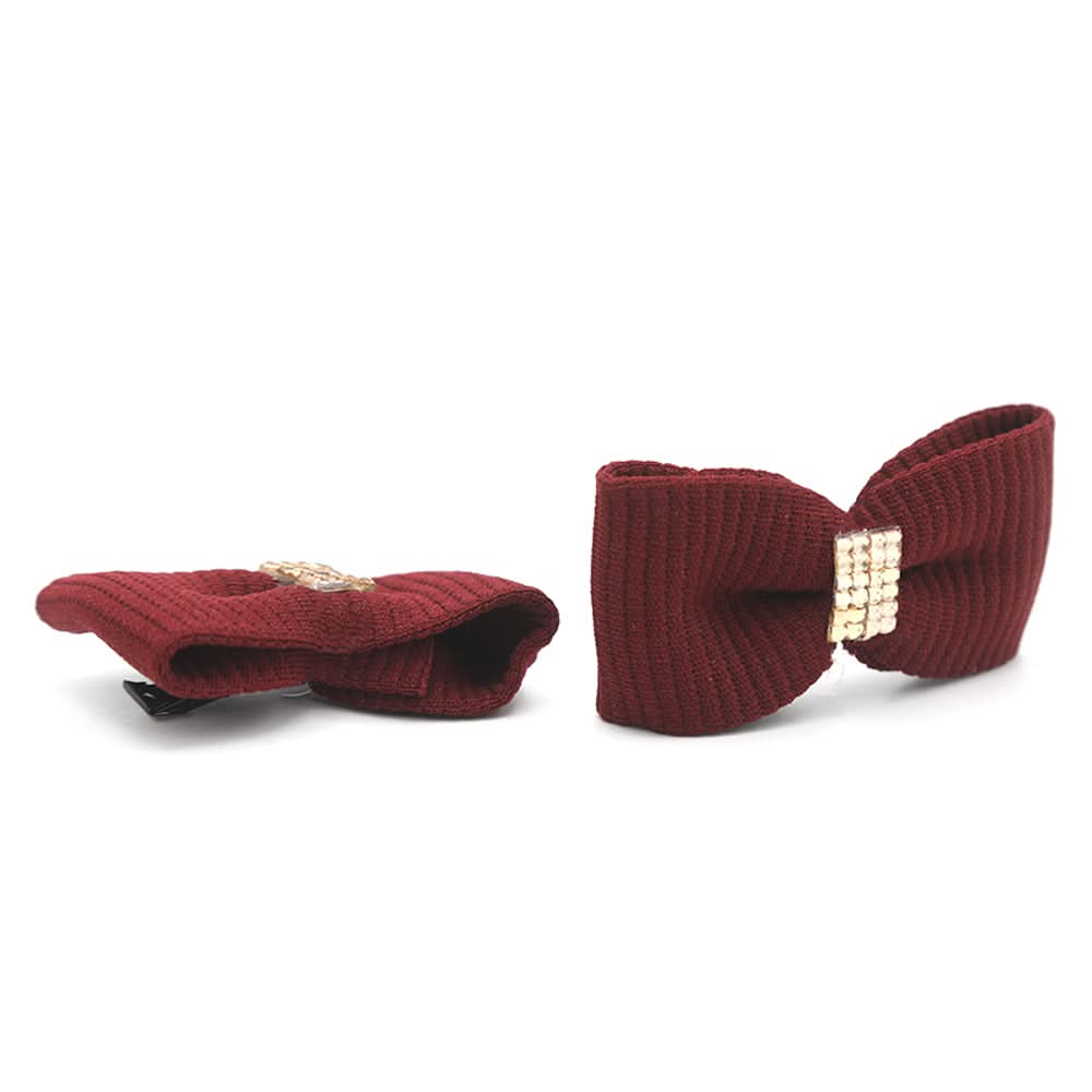Girls Hair Pin - Maroon, Girls Hair Accessories, Chase Value, Chase Value