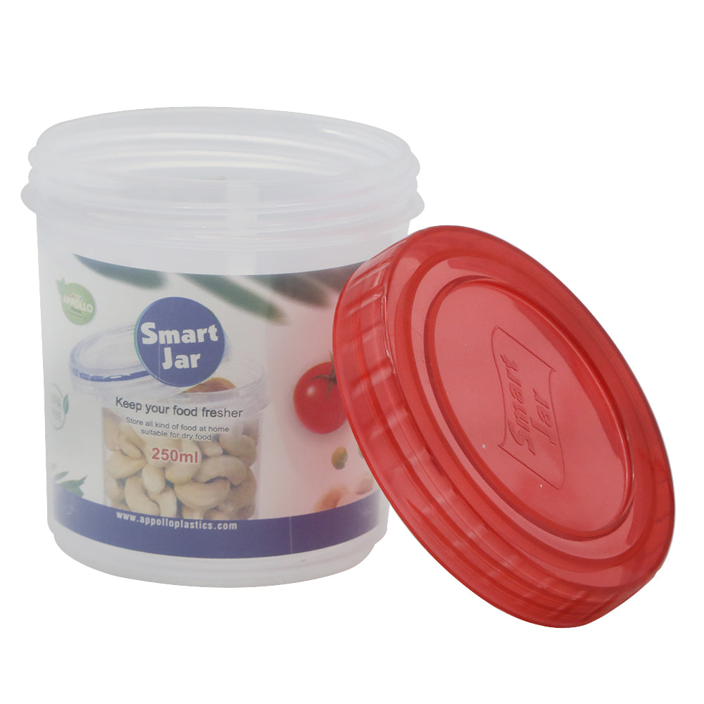 Smart Jar Small 250 Ml - Red-A, Home & Lifestyle, Storage Boxes, Chase Value, Chase Value