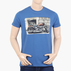 Men's Half Sleeves T-Shirt - Blue, Men's T-Shirts & Polos, Chase Value, Chase Value