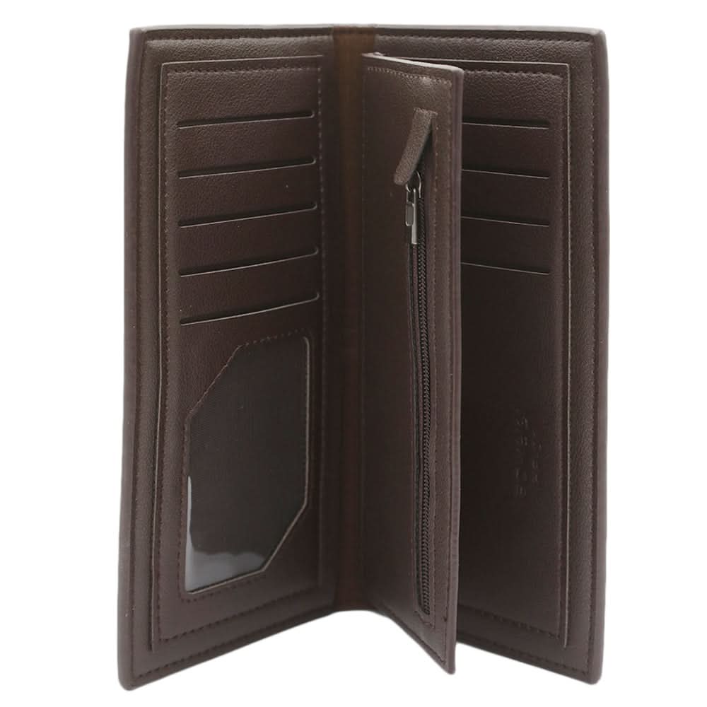 Men's Cheque Book Wallet - Coffee, Men, Wallets, Chase Value, Chase Value
