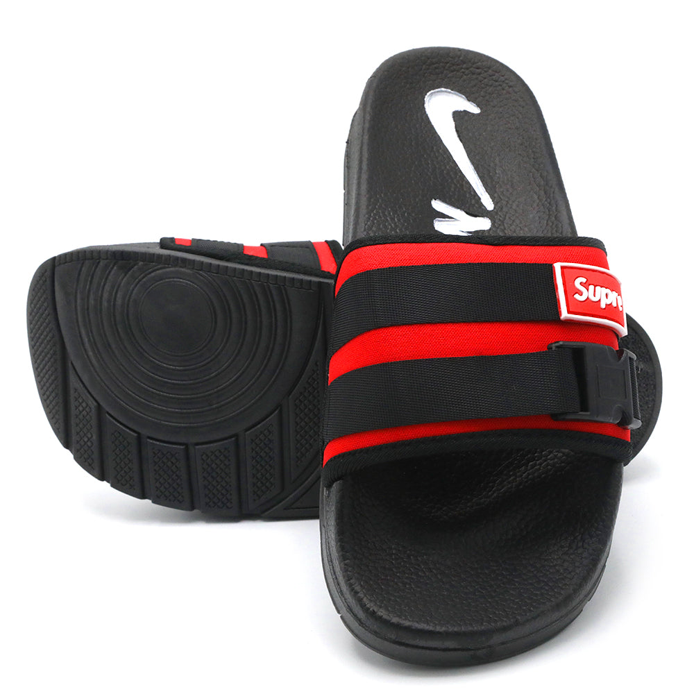 Men's Slider - Red, Men's Slippers, Chase Value, Chase Value