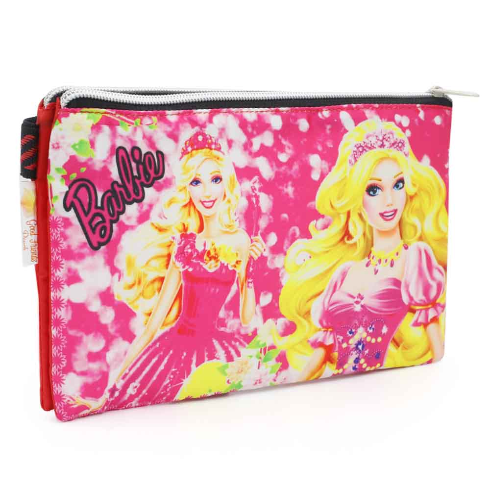 Pencil Pouch Two Zipper - Red, Pencil Boxes & Stationery Sets, Chase Value, Chase Value