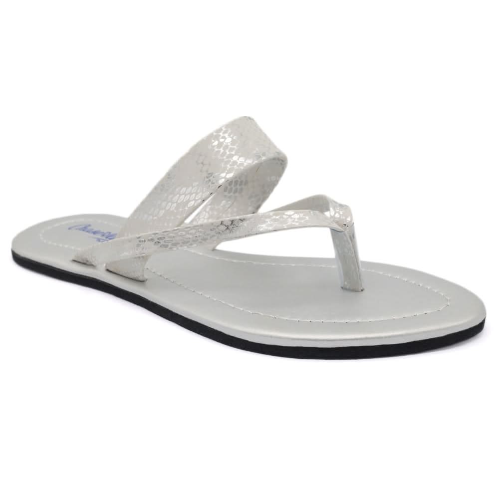 Women's Slipper - Silver, Women Slippers, Chase Value, Chase Value