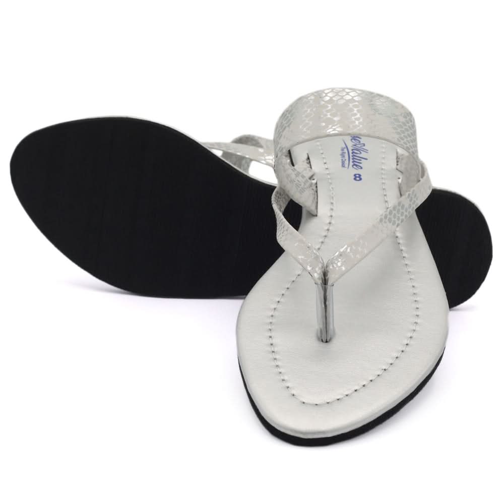 Women's Slipper - Silver, Women Slippers, Chase Value, Chase Value