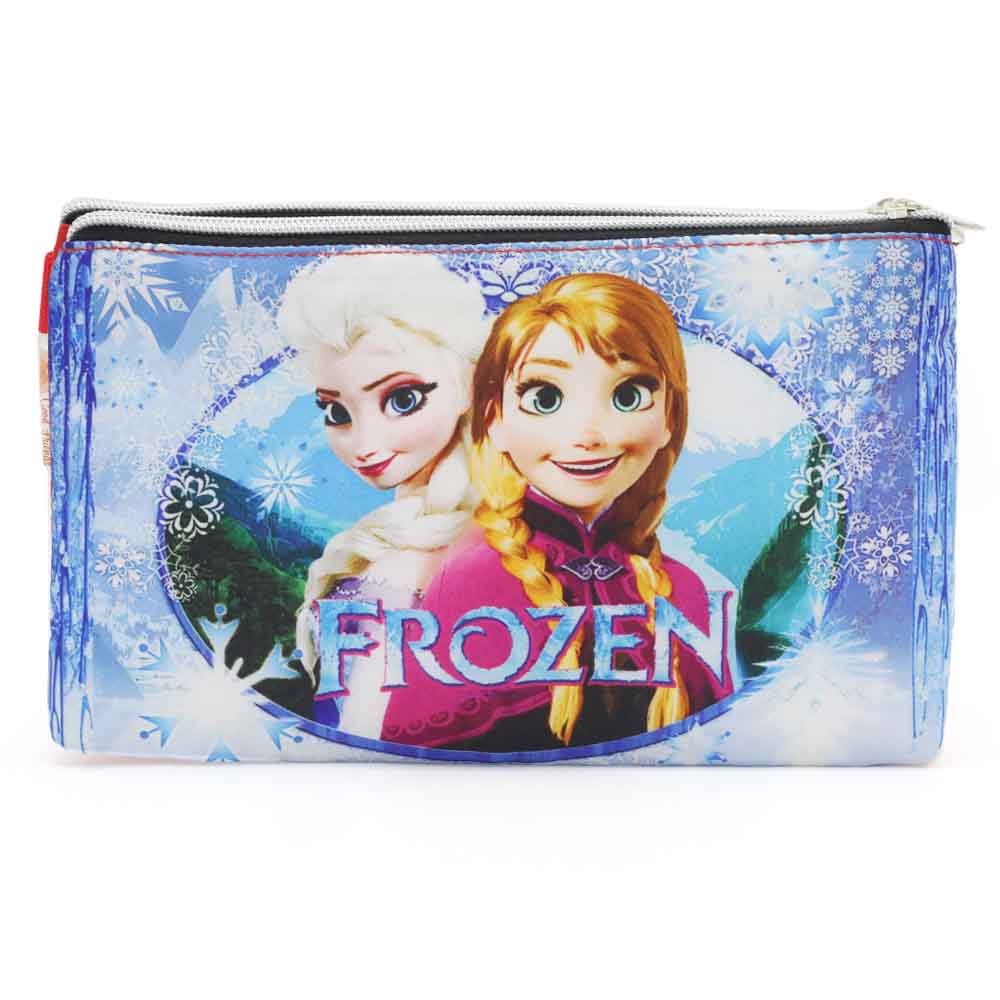 Pencil Pouch Two Zipper - Red, Pencil Boxes & Stationery Sets, Chase Value, Chase Value