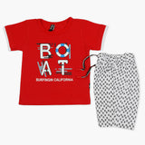 Boys Half Sleeves Short Suit - Red, Boys Sets & Suits, Chase Value, Chase Value
