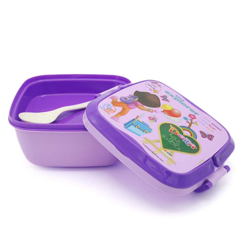 Square Lunch Box - Purple, Kids, Tiffin Boxes And Bottles, Chase Value, Chase Value