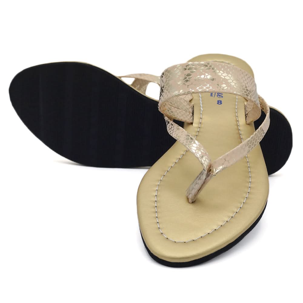 Women's Slipper - Golden, Women Slippers, Chase Value, Chase Value