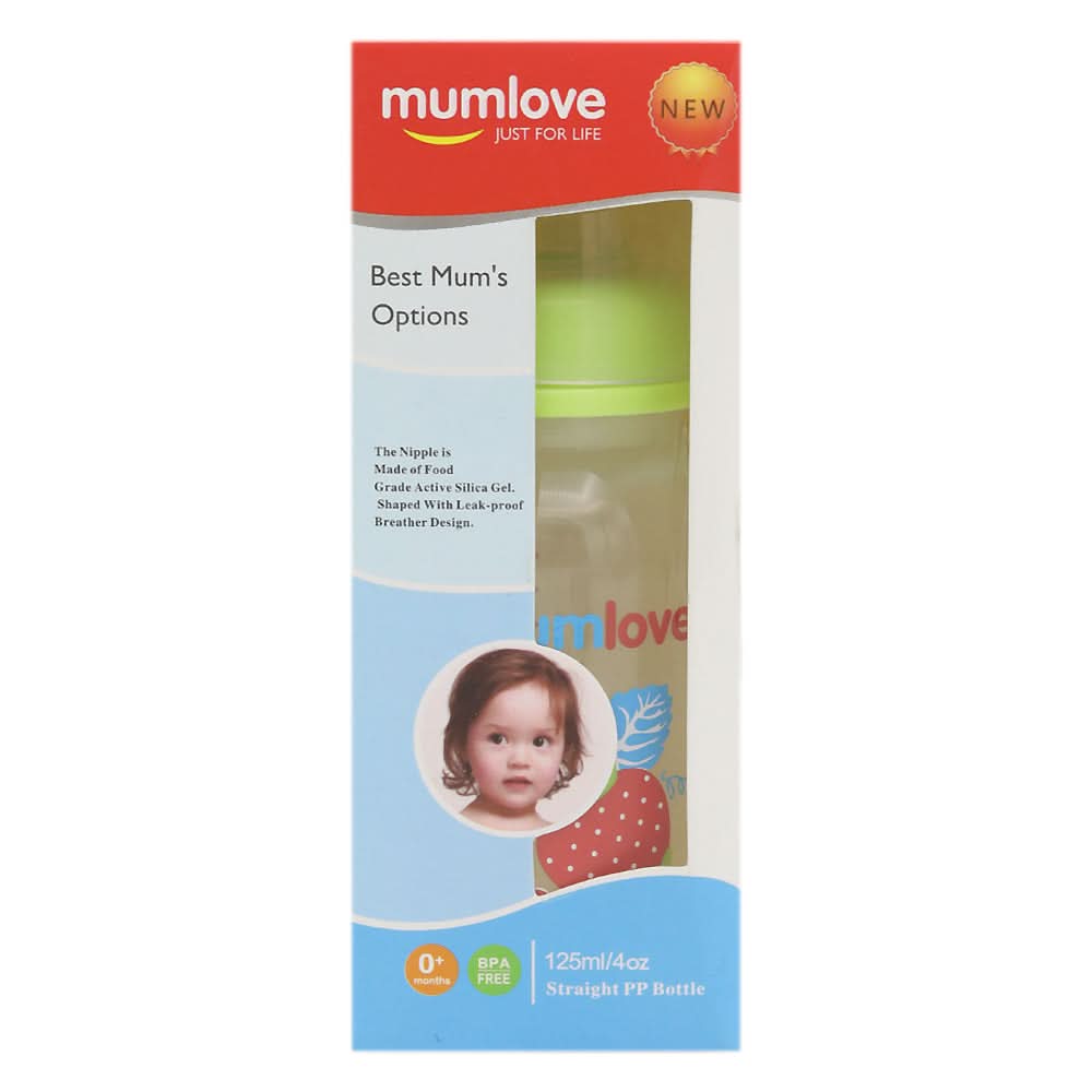 Mum Love Auto Feeding Bottle 125ml B401-B - Light Green, Kids, Feeding Supplies, Chase Value, Chase Value