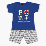 Boys Half Sleeves Short Suit - Royal Blue, Boys Sets & Suits, Chase Value, Chase Value