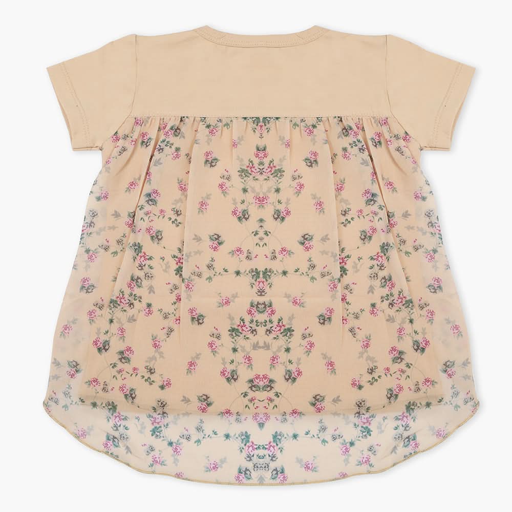 Girls T-Shirt - Light Brown, Girls T-Shirts, Chase Value, Chase Value