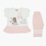 Girls Half Sleeves Suit - Pink, Girls T-Shirts, Chase Value, Chase Value