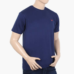 Men's Half Sleeves T-Shirt - Dark Blue, Men's T-Shirts & Polos, Chase Value, Chase Value