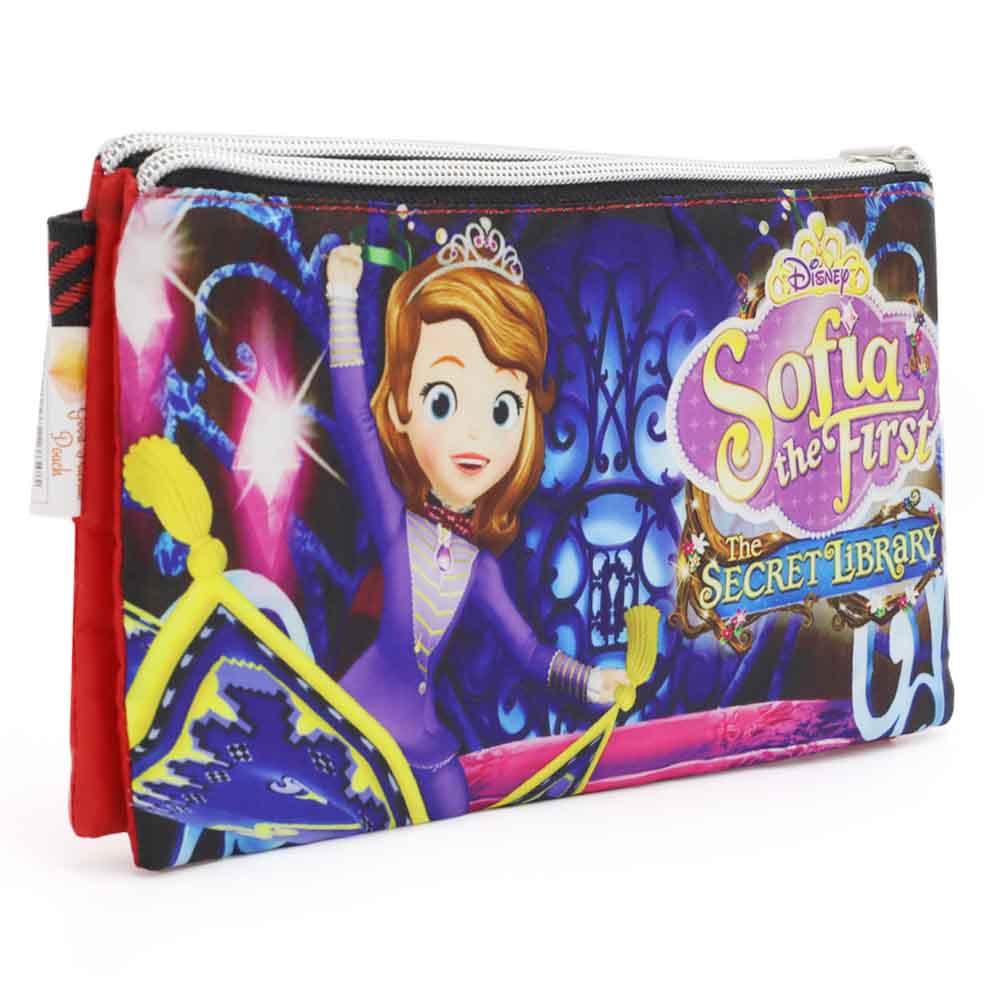 Pencil Pouch Two Zipper - Red, Pencil Boxes & Stationery Sets, Chase Value, Chase Value