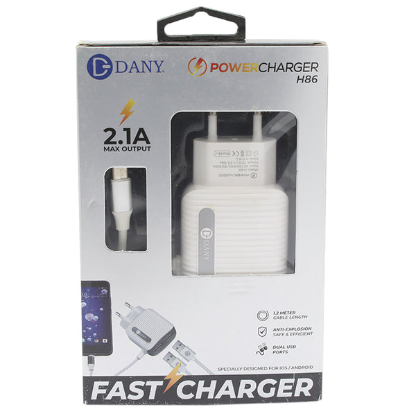 Power Charger H-86 - White, Mobile Charger, Chase Value, Chase Value