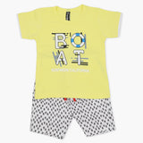 Boys Half Sleeves Short Suit - Lemon, Boys Sets & Suits, Chase Value, Chase Value