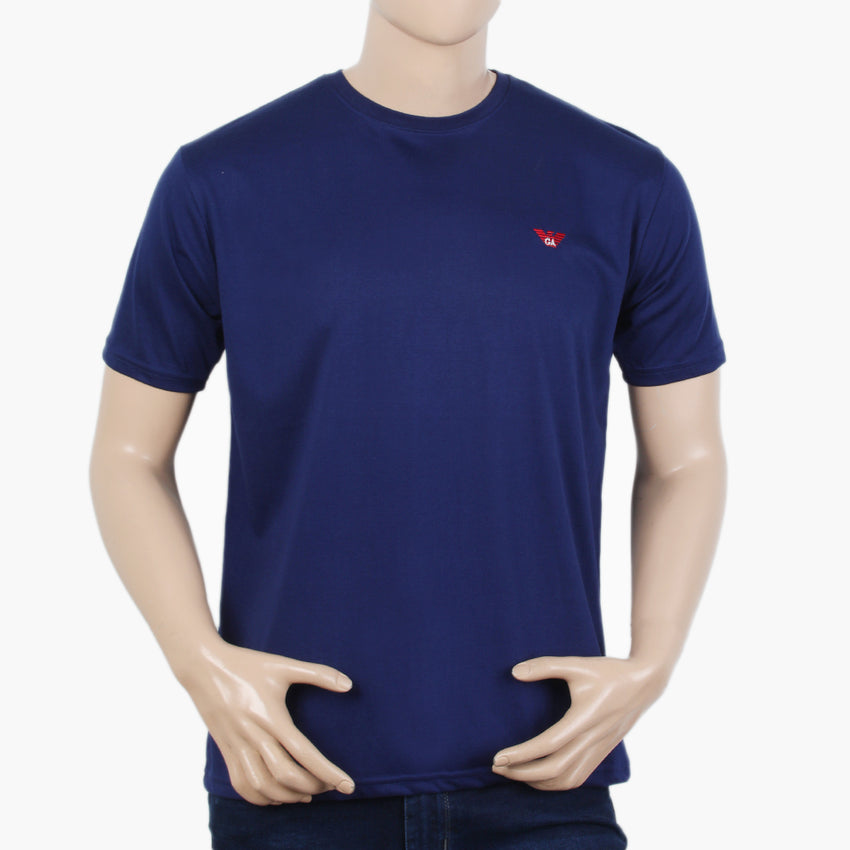 Men's Half Sleeves T-Shirt - Dark Blue, Men's T-Shirts & Polos, Chase Value, Chase Value