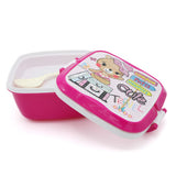 Square Lunch Box - Pink, Kids, Tiffin Boxes And Bottles, Chase Value, Chase Value